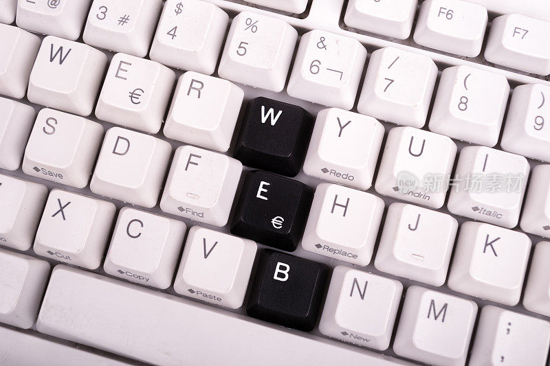 用电脑键盘上的黑键写的Word JOB。